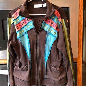 Bleu Bayou Casual Wear Jacket Multi-Color Large